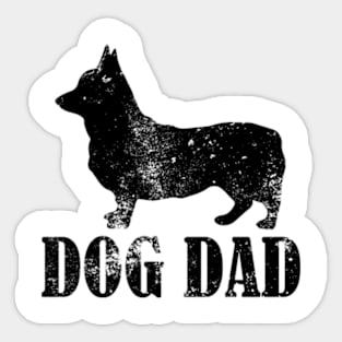 Corgi Dog Dad Sticker